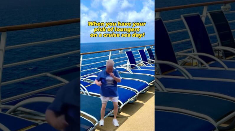 The Ultimate Guide to Choosing the Perfect Lounger on a Cruise Sea Day! #CruiseTips #VacationEssentials 1 When you have your pick of loungers on a cruise sea day! #cruise #shorts #eatsleepcruise